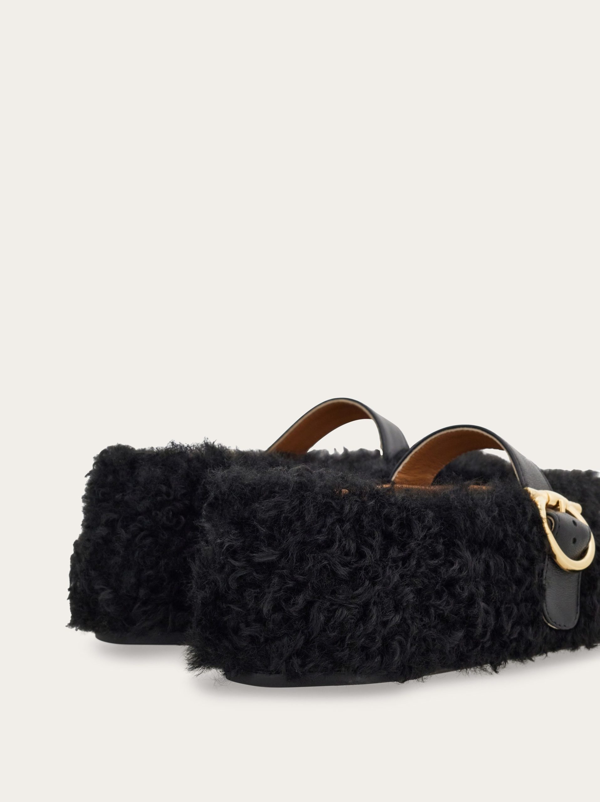 Ferragamo Shearling ballet flat - Image 2